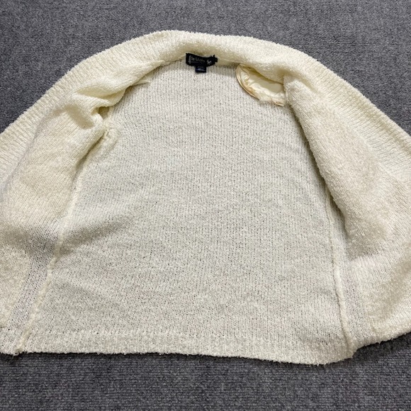 Vintage Women's Le Chois Open-front Fuzzy Knit Cardigan with Pockets - Picture 4 of 10